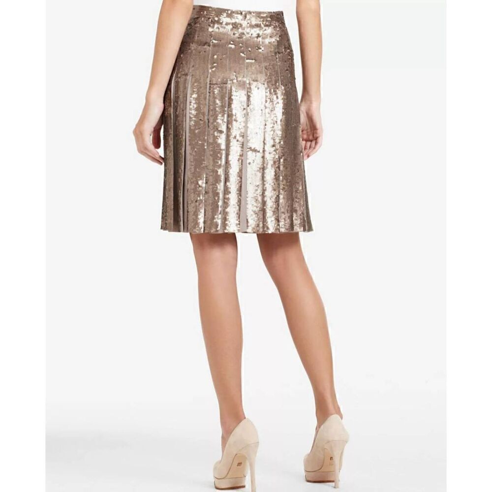 BCBG Maxazria Taupe Sequin Short Skirt, nwot, xxs